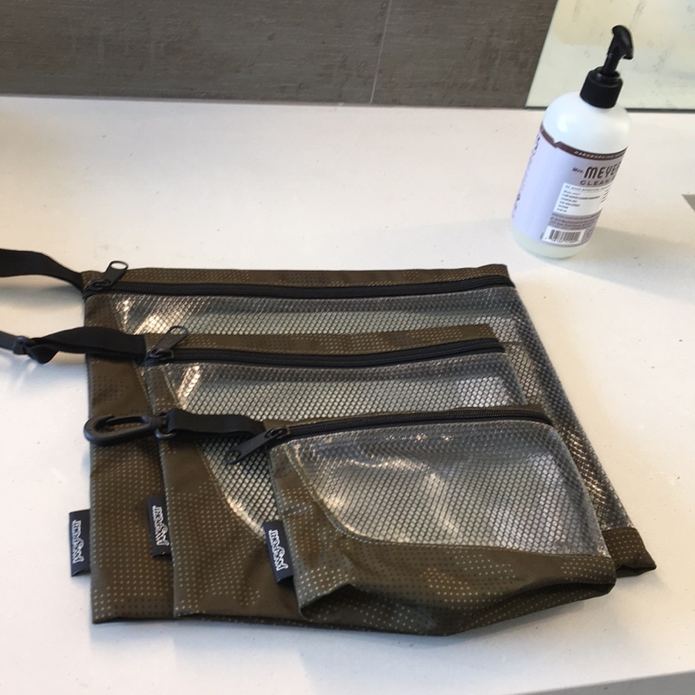 NWOT JanSport Toiletry Bags - Set of 3